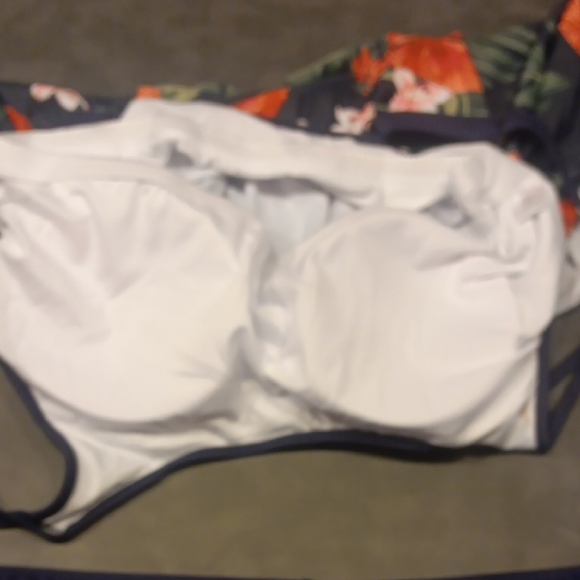 RESERVED FOR BECKY ...NEW! Urchica Navy Blue Floral Print Tankini - Picture 7 of 12